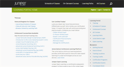 Desktop Screenshot of learningportal.juniper.net